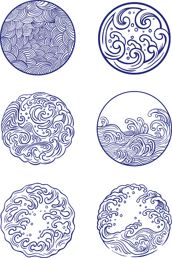 Wave Design Indesign Wave Design Stock Illustration - Download Image Now - Wave - Water ...