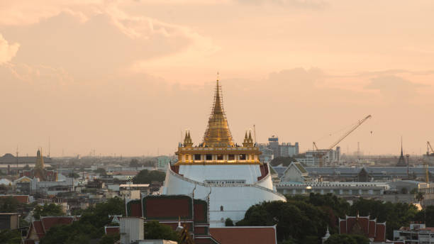 istock White and gold stupa in Asia (Wat Saket, Thailand) 840830710