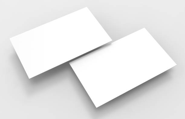 istock Blank white 3d visiting card and business card template 3d render illustration for mock up and design presentation. 840841434