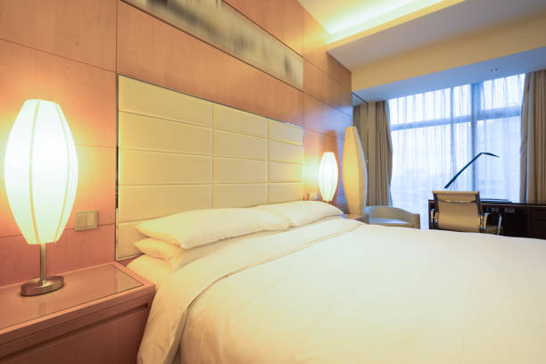 istock Elegant and comfortable bedroom interior 840843042