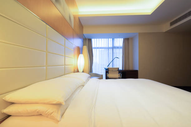 istock Elegant and comfortable bedroom interior 840843092