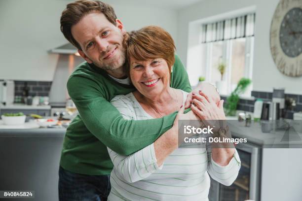 Happy Mother With Son Stock Photo - Download Image Now - Mother, Son, Adult