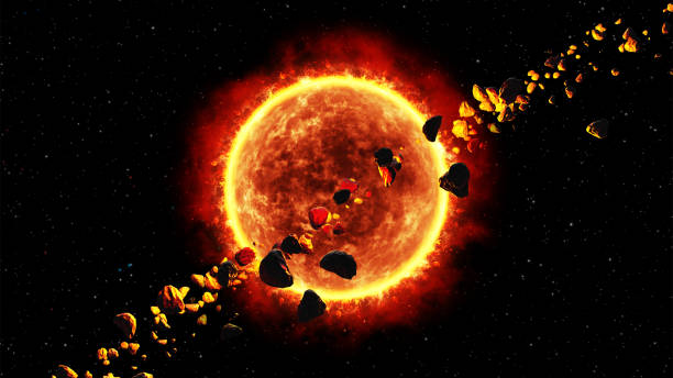 istock A cluster of asteroids around the Sun 840849122