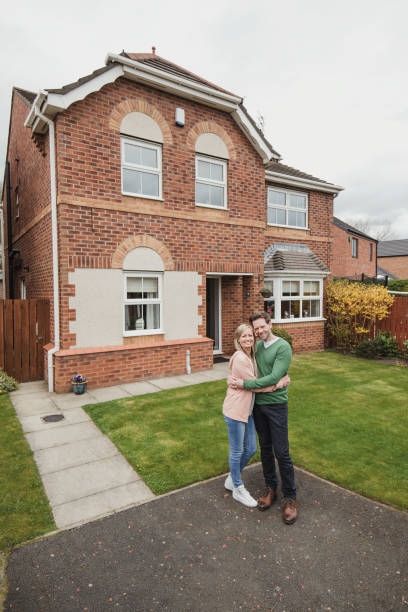istock Happy Couple With First Home 840849168