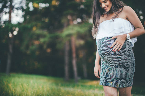 istock Happy pregnant woman 840851294