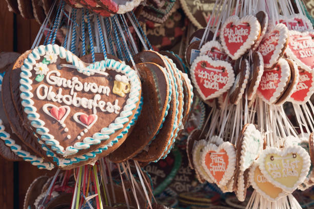 istock Beer Fest Munich Gingerbread hearts 840854530