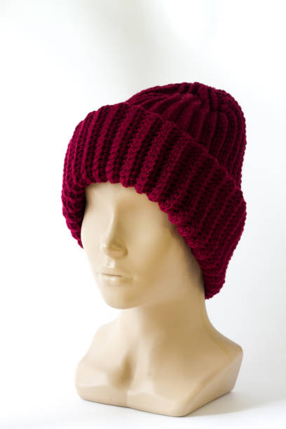 istock Head of a dummy in a knitted cap 840858924