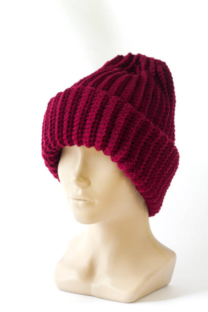 istock Head of a dummy in a knitted cap 840858966