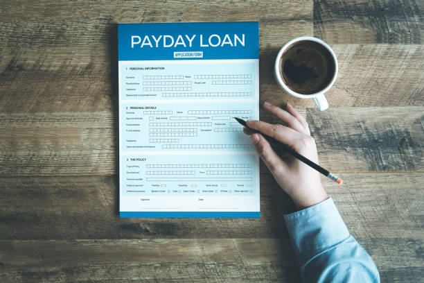 PAYDAY LOAN CONCEPT PAYDAY LOAN CONCEPT emergency response workplace stock pictures, royalty-free photos & images