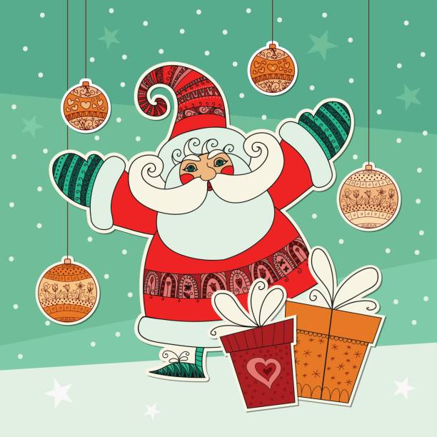 istock Happy Christmas Santa Claus. Holiday illustration for winter event. Vector design. 840869828