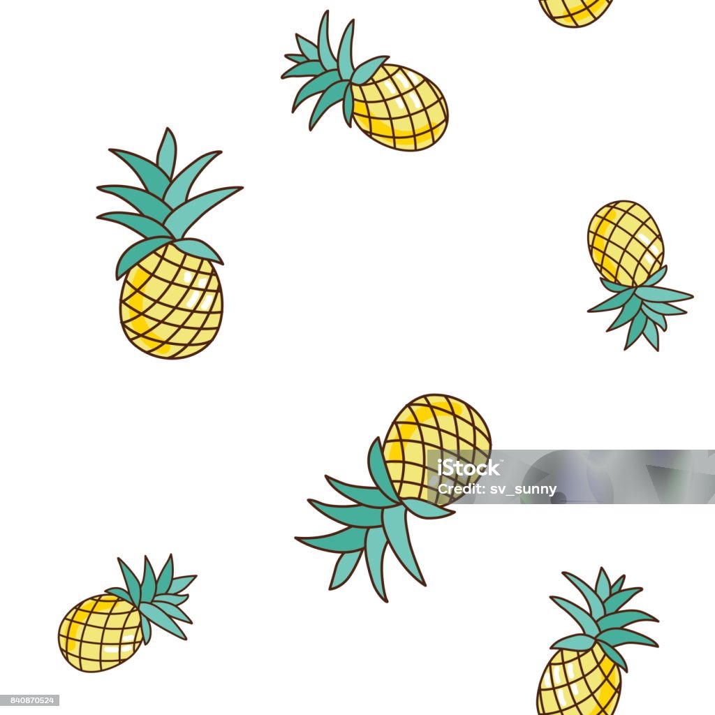 Mô Hình Trái Cây Dứa Ananas Nhiệt Đới Trên Nền Trắng Hình minh họa ...