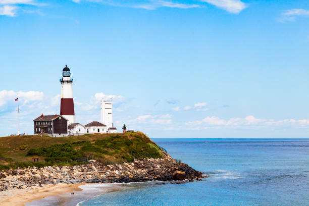 istock Montauk Point Lighthouse and the Atlantic Ocean 840874482