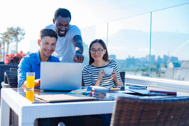 istock Group of international student studying outdoors 840878464