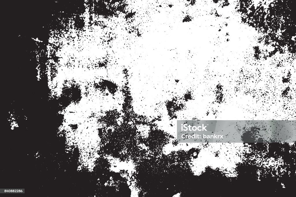 Grunge black and white scratched textured background. Abstract messy and distressed element. (vector) - Royalty-free Texturizado arte vetorial