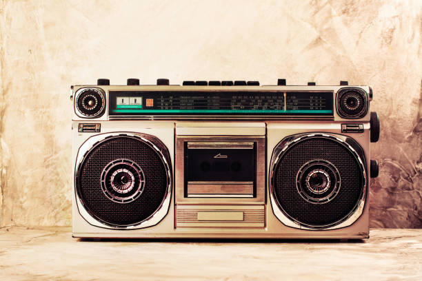 istock Retro radio cassette stereo player 840882314
