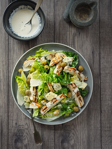 Home made freshness Chicken salad with blue cheese