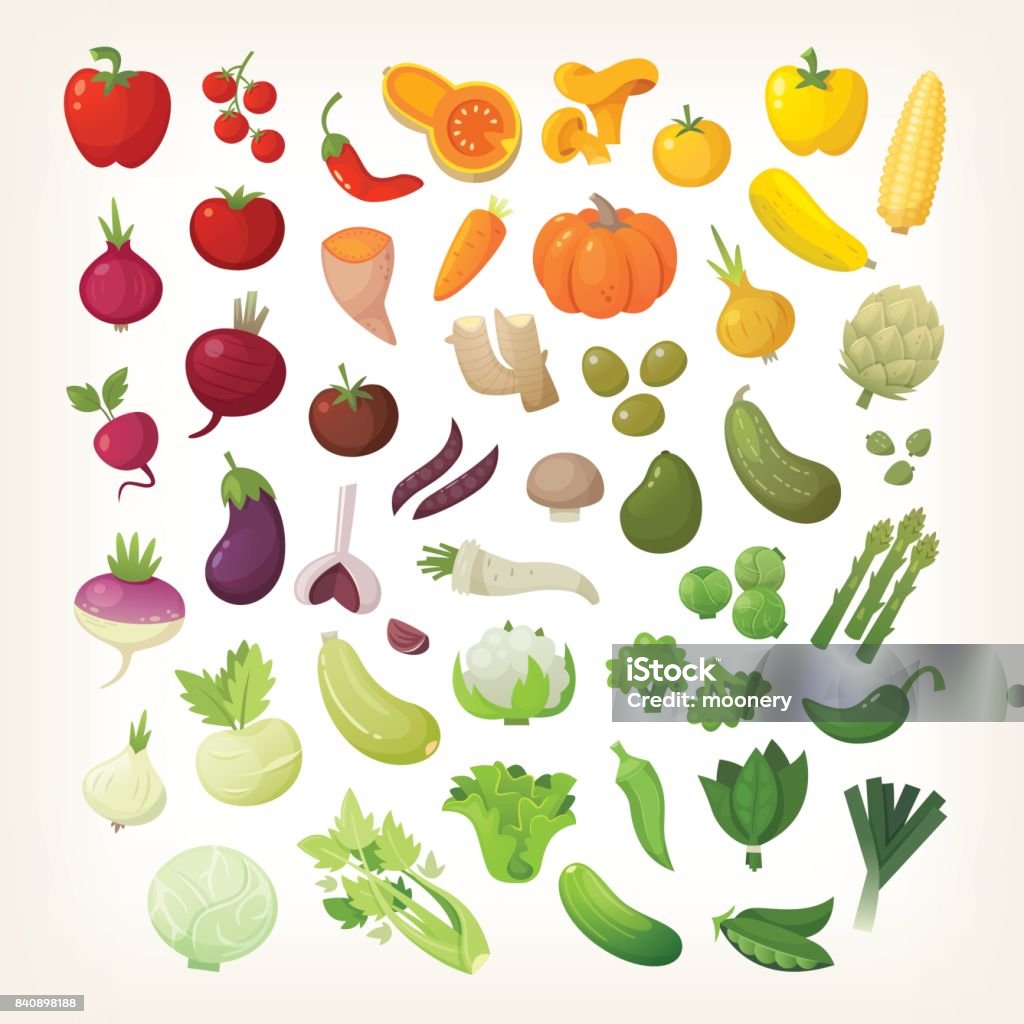 Legumes no layout do arco-íris - Vetor de Legume royalty-free
