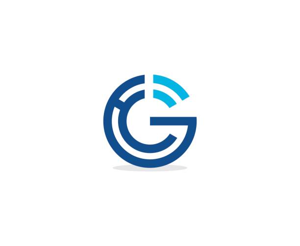 G icon This illustration/vector you can use the letter g stock illustrations