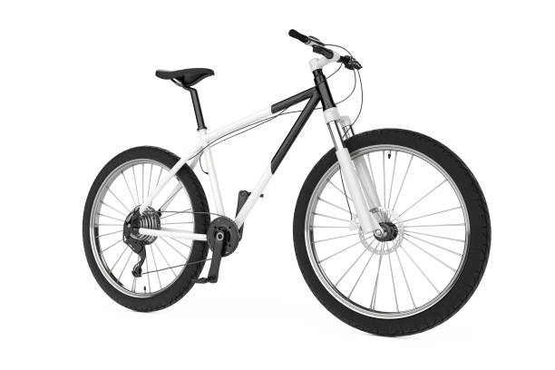 istock Black and White Mountain Bike. 3d Rendering 840907834