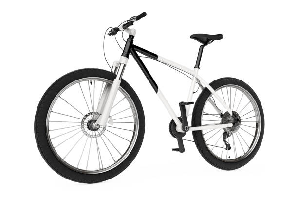 istock Black and White Mountain Bike. 3d Rendering 840908100