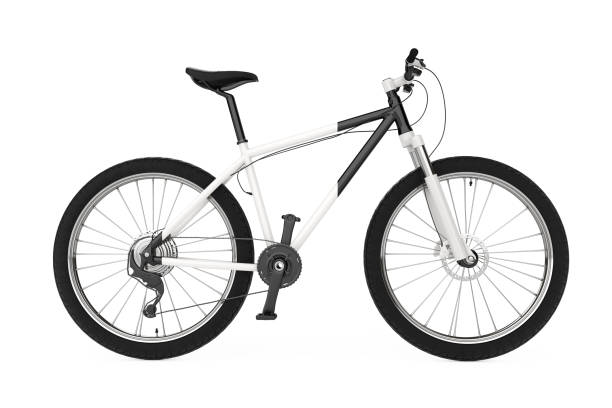 istock Black and White Mountain Bike. 3d Rendering 840908114