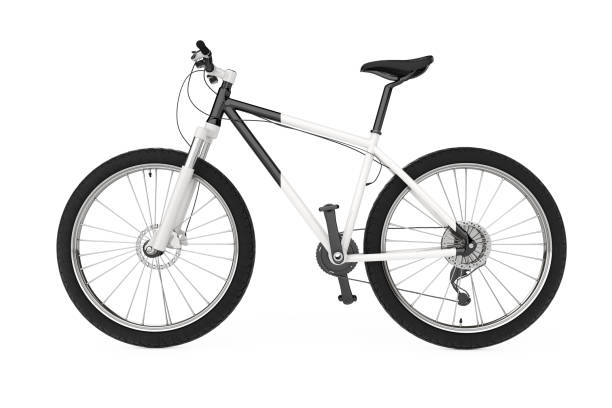 istock Black and White Mountain Bike. 3d Rendering 840908180