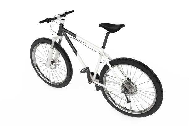 istock Black and White Mountain Bike. 3d Rendering 840908216
