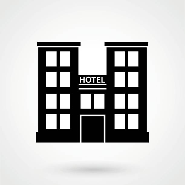 hotel icon hotel icon surrey hotel southeast england england stock illustrations