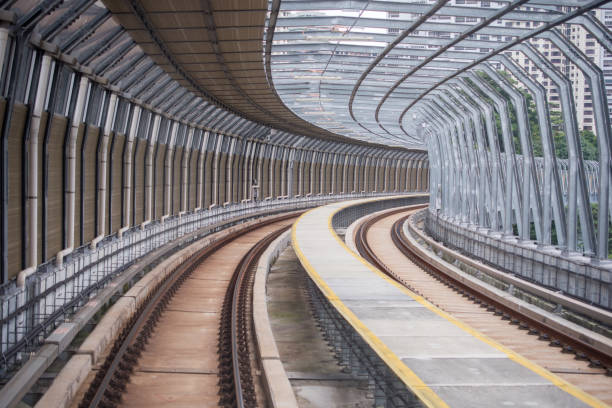 istock Scenic view of a train track at Kuala Lumpur 840918374