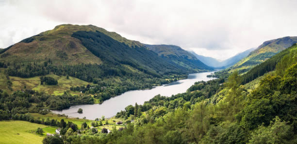 istock Scottish Trossachs - Glen and Loch Panorama 840921008