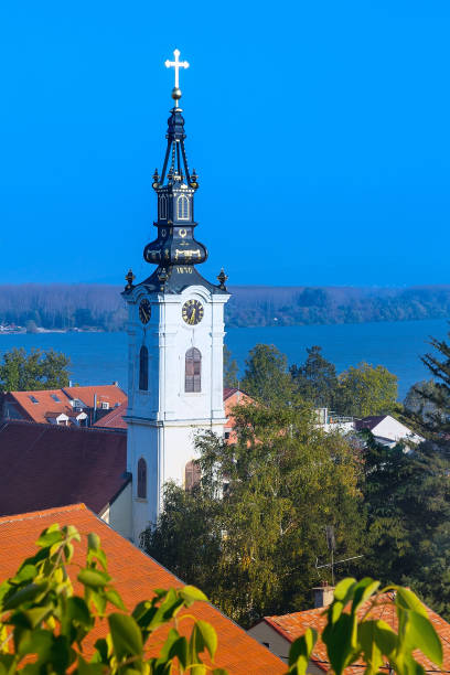 istock Zemun, with church tower in Belgrade 840924514