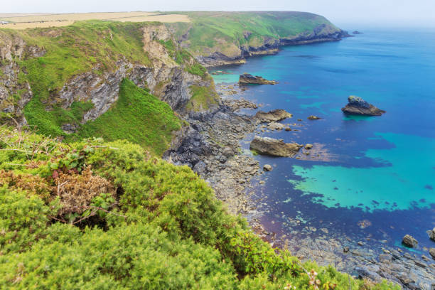 istock Heritage Coast Atlantic ocean, Cornwall England UK 840935858