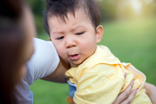 istock Asian mother and son on her shoulder 840936136