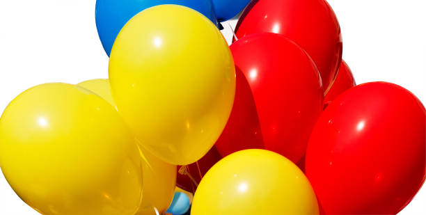 istock Yellow red and blue balloons 840942834