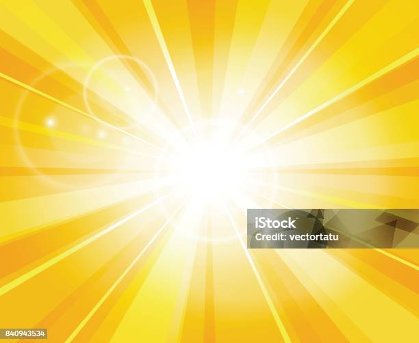 Sun Beams Pattern Stock Illustration - Download Image Now - Backgrounds, Summer, Exploding