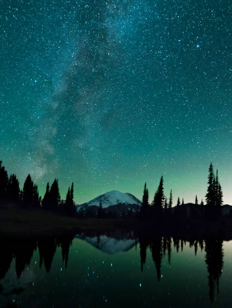 istock Milky Way over Mt Rainier 840948546