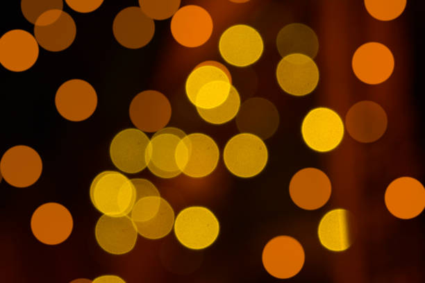 istock Golden glitter defocused lights christmas abstract background 840957422