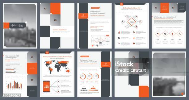 Elements Of Infographics For Report Template And Presentations Templates Stock Illustration - Download Image Now