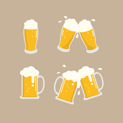 beer vector, cheers