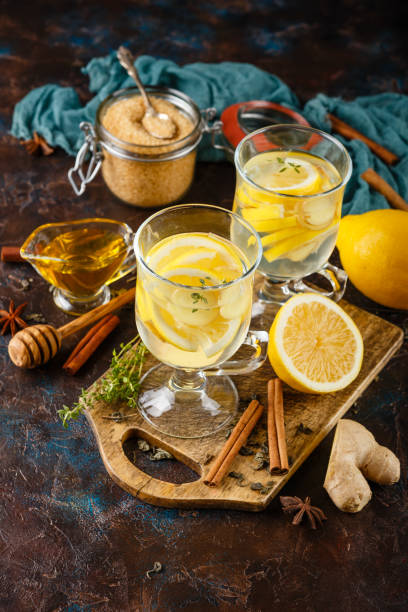 istock Cup of ginger tea with honey and lemon 840965072