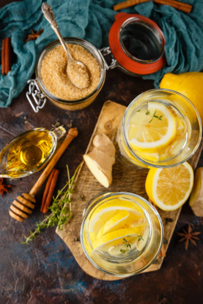 istock Cup of ginger tea with honey and lemon 840965252