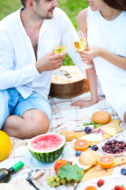 istock Young couple on summer picnic 840971912