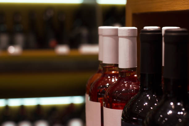 istock red and rose wines bottles in store 840979758