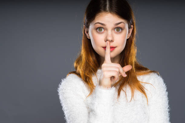 istock Shocked girl eavesdropping. Hearing gesture 840982824