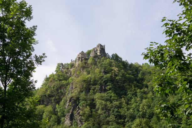 istock Castle on the rock in the woods. 840985328