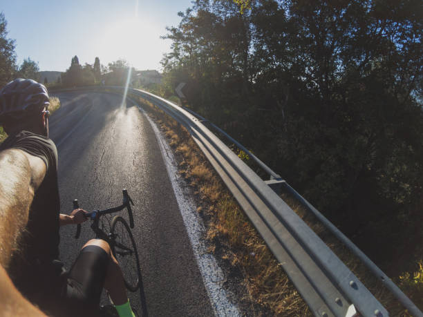 istock Cycling training on a summer afternoon POV 840997850
