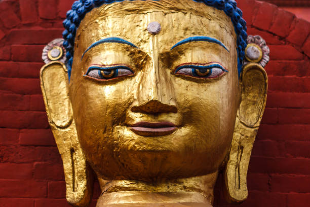 istock Buddha statue at the Swayambunath Temple, Kathmandu, Nepal 841016004