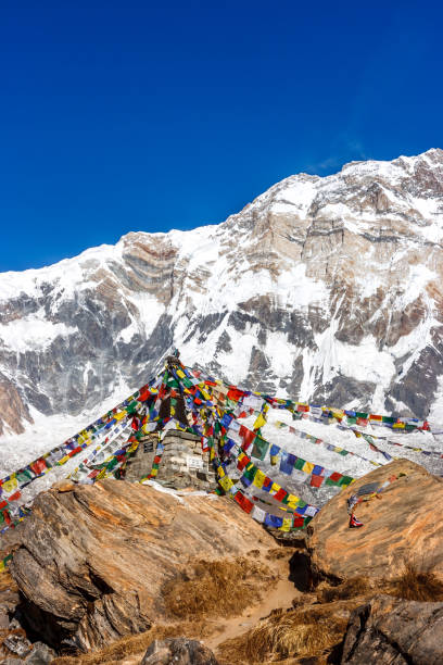 istock Temple at the Annapurna Base Camp, Nepal 841018484