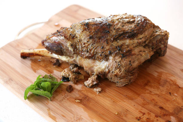 istock Cooked leg of lamb 841023080