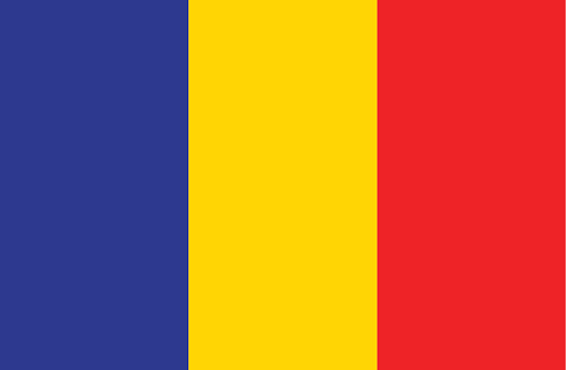 Vector illustration of the flag of Chad.